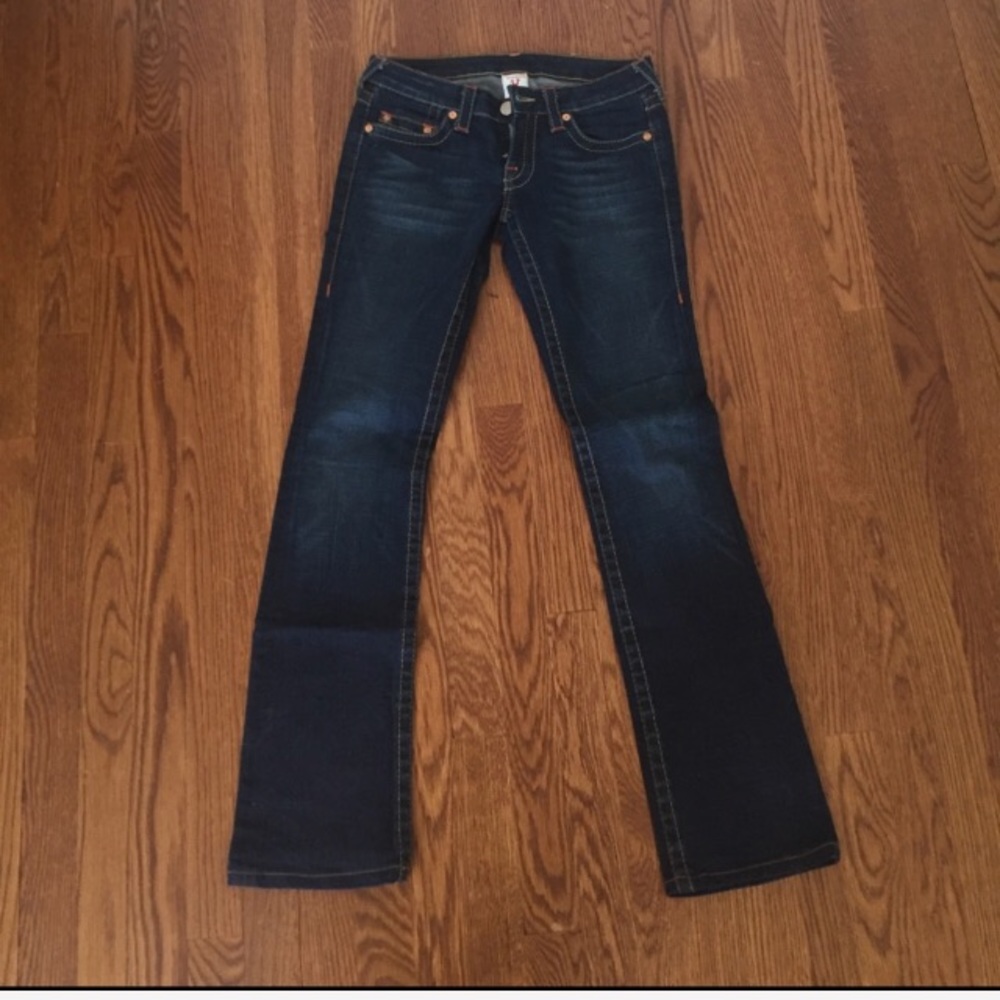 True Religion Boot Cut  Low Rise Jeans Sz 27